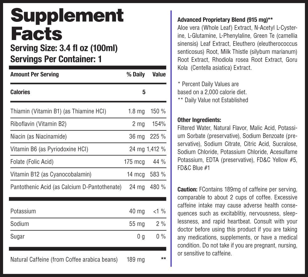 Boost (6-pack) Energy Drink with Natural Caffeine - [Hangover Cure]